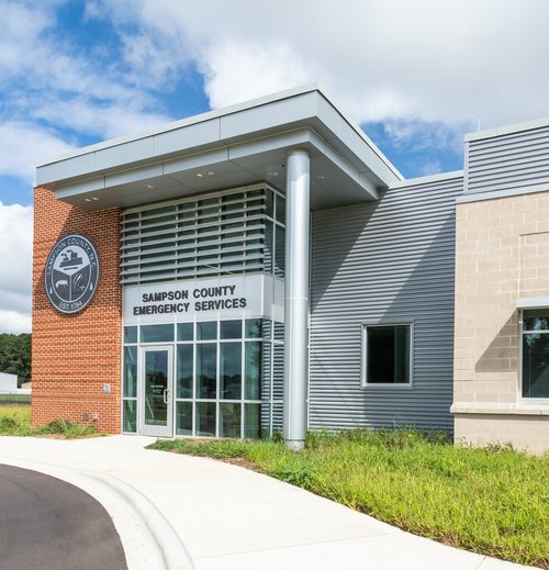 ADW Public Safety Sampson County Emergency Services exterior entry